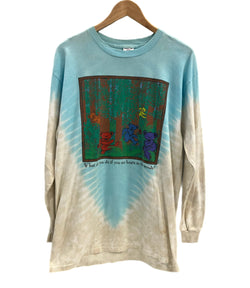 バンド band 90's 90年代 DELTA GRATEFUL DEAD What do you do if you see bears in the woods? グレイトフルデッド タイダイ vintage ヴィンテージ ロンT マルチカラー Lサイズ 101MT-4375