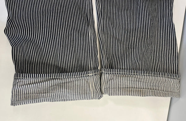 バンソン VANSON Leathers ヒッコリー デニム ペインターパンツ ワークパンツ ジーンズ カーゴパンツ ネイビー 38インチ 101MB-645