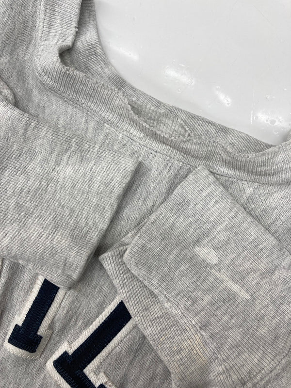 チャンピオン Champion 90s 90年代 刺繍タグ REVERSE WEAVE リバースウィーブ  USA製 HAMILTON カレッジ アーチロゴ 刺繍 ワッペン 灰色 スウェット 刺繍 グレー 2XLサイズ 104MT-2283