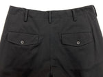 ヨウジヤマモト Yohji Yamamoto POUR HOMME TWO TUCK PANTS 2 タック パンツ シワギャバ ボトムス ジップフライ 黒 無地 HX-P17-100 スラックス ブラック サイズ 2 104MB-248