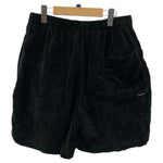 クーティープロダクションズ COOTIE PRODUCTIONS タック タオル地 ハーフパンツ ブラック Lサイズ 201MB-960