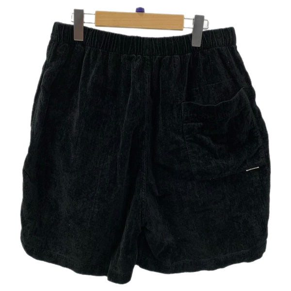 クーティープロダクションズ COOTIE PRODUCTIONS タック タオル地 ハーフパンツ ブラック Lサイズ 201MB-960