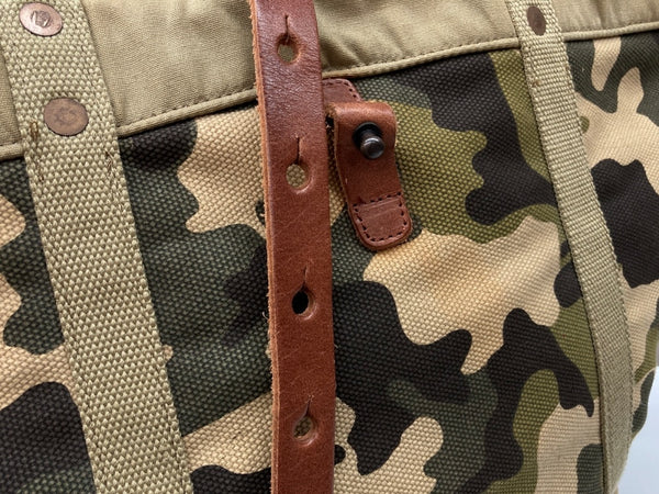 ダブルアールエル RRL TOTE BAG トート バッグ キャンバス カモ柄 迷彩 かばん 緑 バッグ メンズバッグ トートバッグ カモフラージュ・迷彩 カーキ 104B-87