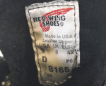 レッドウィング RED WING USA製 8165 プレーントゥ ワークブーツ 黒  8165 メンズ靴 ブーツ ワーク ブラック 9 27cm 103S-994