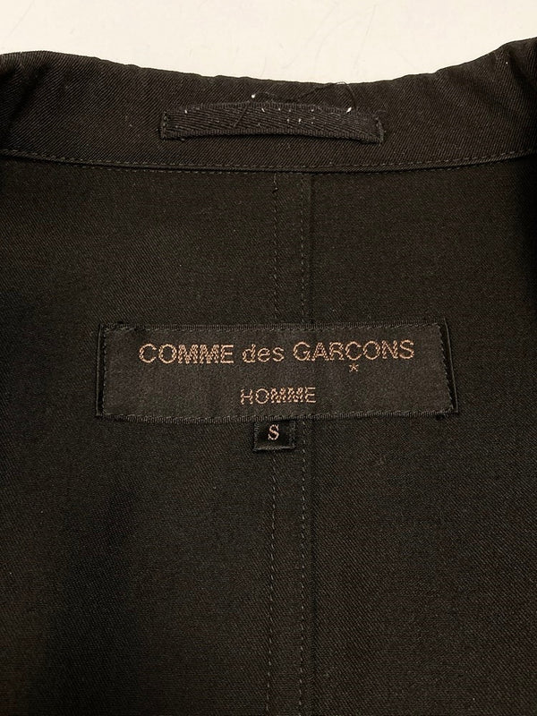 コムデギャルソン COMME des GARCONS COMME des GARCONS HOMME オム ウール テーラードジャケット 黒 MADE IN JAPAN HE-J001 ジャケット 無地 ブラック Sサイズ 101MT-2175