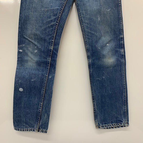 【曜日割引対象外】 リーバイス Levi's 60's Big E テーパード デニムパンツ スーパースリム 刻印M 42TALON USA製 デニム ブルー 201MB-801 VB