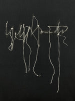 ヨウジヤマモト Yohji Yamamoto BLACK Scandal LOGO ZIPUP PARKER ロゴ ジップアップ パーカー フーディ スウェット 黒 HC-T92-993 サイズ 3 パーカ 刺繍 ブラック 104MT-2220