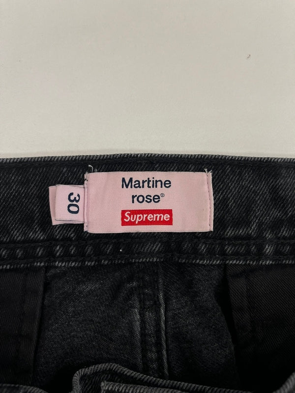 シュプリーム SUPREME ×Martine Rose Denim Cargo Pant 24FW マーティンローズ デニムカーゴパンツ 黒 デニム ブラック 表記サイズ30 101MB-641