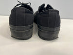 ヨウジヤマモト プールオム Yohjiyamamoto Pour Homme C/CANVAS B LOW TOP SNEAKER 2023SS コットンキャンバス ローカット タンクソール 厚底 メンズ靴 スニーカー ブラック SIZE 3 26.5cm 101sh-2034