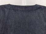 コムデギャルソン COMME des GARCONS トリコ tricot 2015年製 ルック3 半袖 ダンガリー デニム クルーネック ロング ポケット インディゴ INDIGO TP-O002 ワンピース 無地 ネイビー Sサイズ 104LT-139