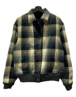 ダブルアールエル RRL 90s 90年代 3つ星タグ リバーシブル ウール コーデュロイ ブルゾン アウター  ジャケット チェック マルチカラー Sサイズ 104MT-2286