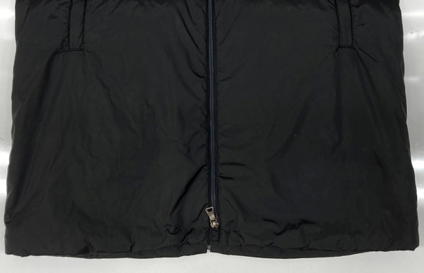 プラダ PRADA SPORT NYLON COAT ナイロン コート ダブルジップ ロング 中綿 アーカイブ ジャケット 黒 SGV294 サイズ 48 ジャケット 無地 ブラック 104MT-1703