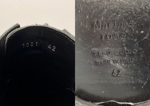 マーティンローズ MARTINE ROSE CHIESEL TOE DERBY チゼル トゥ ダービー レースアップ ドレス シューズ 革靴 短靴 黒 CMRSS221021LHM メンズ靴 ブーツ その他 ブラック サイズ 42 104S-981