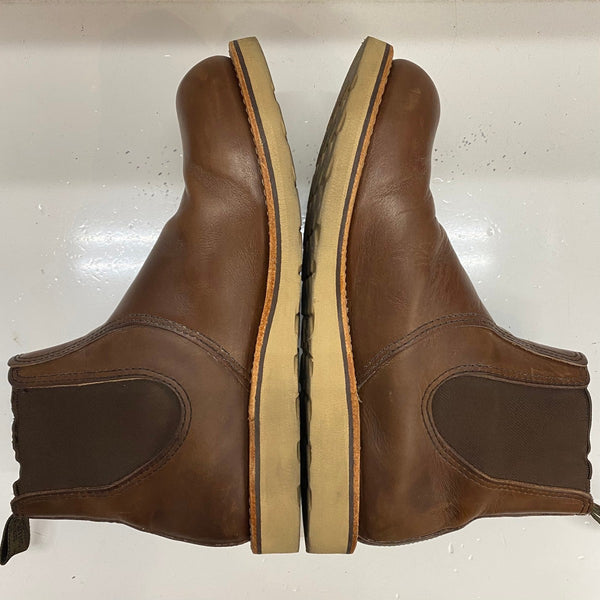 【曜日割引対象外】 レッドウィング RED WING CLASSIC CHELSEA USA製 9 3190 メンズ靴 ブーツ サイドゴア ブラウン 27cmサイズ 201-shoes1519 VB