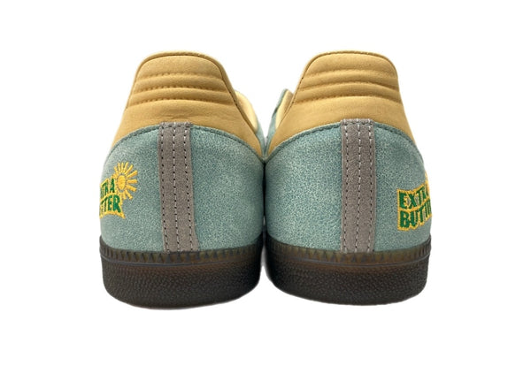 アディダス adidas 23年製 × EXTRA BUTTER エクストラ バター SAMBA CONSORTIUM CUP サンバ コンソーシアム カップ 黄 青 IE0174 メンズ靴 スニーカー ブルー 28cm 104S-718