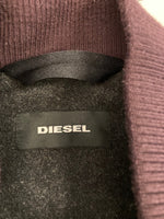 ディーゼル DIESEL L-Harryz ボンバージャケット スタジャン ジャケット グレー Mサイズ 101MT-3424