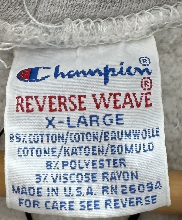 チャンピオン Champion 90s 刺繍タグ ヴィンテージ Vintage リバースウィーブ REVERSE WEAVE パーカー WISCONSIN US古着 USA製 XL パーカ グレー LLサイズ 101MT-3022