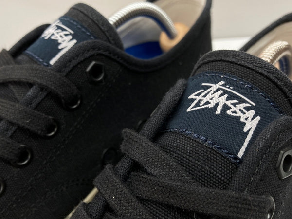 コンバース CONVERSE 16年製 × Stussy ステューシー JACK PURCELL ジャック パーセル ローカット シューズ 白 黒 1CK448 メンズ靴 スニーカー ブラック 27.5cm 104S-1036