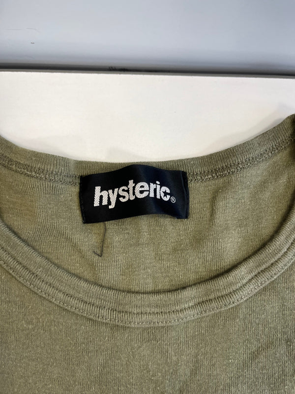 ヒステリックグラマー HYSTERIC GLAMOUR HYSTERIC ヒステリック プリント 長袖カットソー ロンT カーキ フリーサイズ 101LT-257