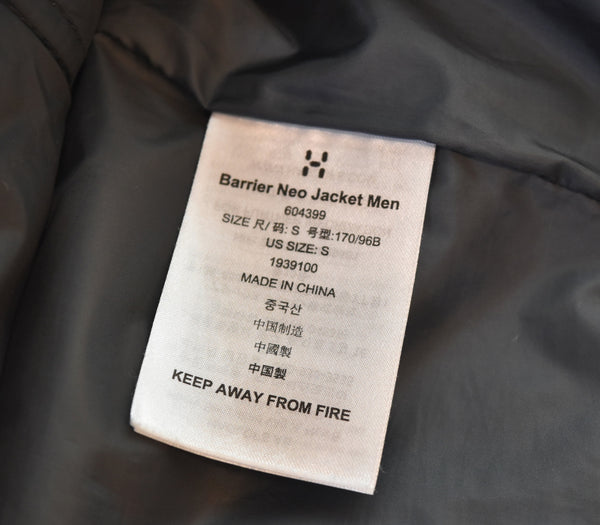 ホグロフス  Haglofs BARRIER NEO JACKET バリアー ネオ ジャケット 604399 ジャケット ブラック Sサイズ 103MT-3550