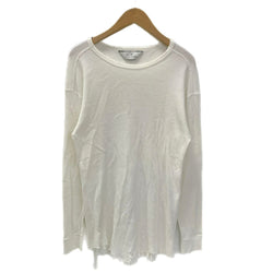 アンセルム ANCELLM DAMAGE WAFFLE CREW LS T-SHIRT ANC-CT37 長袖カットソー ホワイト 1サイズ 201MT-4390