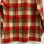 【曜日割引対象外】 ペンドルトン PENDLETON 50's オープンカラー ウール チェックシャツ 長袖シャツ レッド Mサイズ 201MT-3853 VB