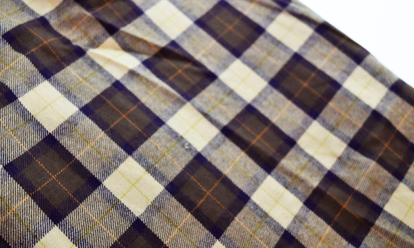 グラフペーパー Graphpaper  WOOL CHECK BAND COLLAR DRESS ワンピース 茶 GL194-60523 ワンピース ブラウン 0 103LT-58