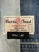 flax_df gallery ハリスツイード パッチワーク 再構築 ベスト ブルー 601MT-50