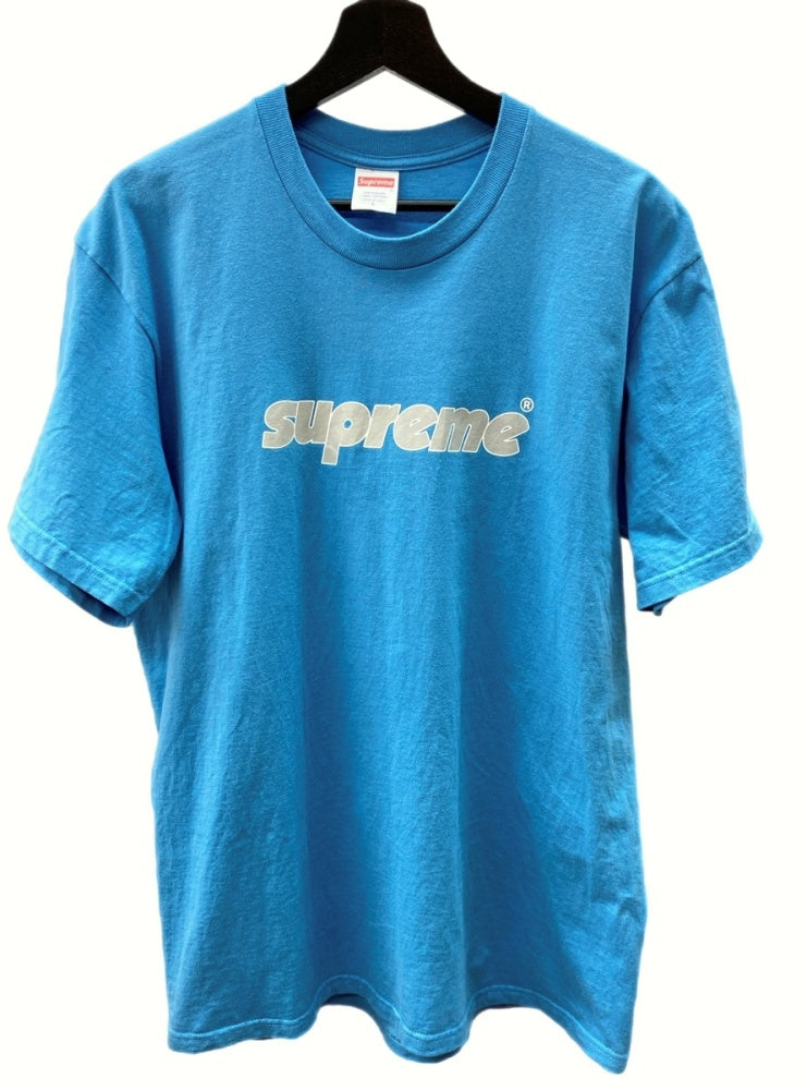 シュプリーム SUPREME 24SS Pinline Tee ピンライン ロゴ クルーネック COTTON コットン Bright Blue  ブライト ブルー 水色 Tシャツ プリント ブルー Lサイズ 104MT-368 | 古着通販のドンドンサガール