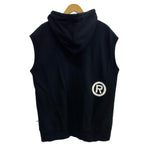 ア ベイシング エイプ A BATHING APE 00s ジップ フーディー ベスト スワロフスキー zip hoodie vest SWAROVSKI ノースリーブパーカー ブラック Lサイズ 201MT-4614