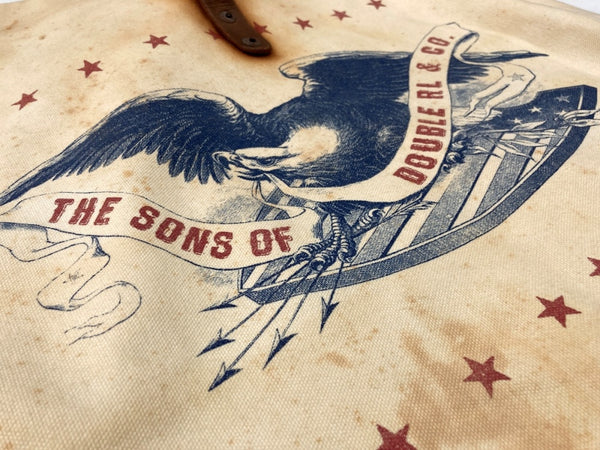 ダブルアールエル RRL SHOULDER BAG ショルダー バッグ イーグル キャンバス 錆加工 かばん 白 バッグ メンズバッグ ショルダーバッグ・メッセンジャーバッグ ロゴ ホワイト 104B-89