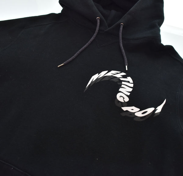 サカイ sacai 19AW Melting Pot Hoodieメルトンポットプリントパーカー  19-0003S 4 パーカ ブラック 103MT-2811