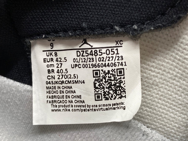 ナイキ NIKE 23年製 AIR JORDAN 1 RETRO HIGH OG エア ジョーダン レトロ ハイ AJ1 バスケ シューズ 灰 DZ5485-051 メンズ靴 スニーカー グレー 27cm 104S-922