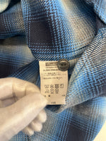 ラディアル RADIALL CHEV - REGULAR COLLARED SHIRT L/S シャドーチェックネルシャツ 青×白 チェック柄 Navy Check RAD-24SS-SH003-01 長袖シャツ マルチカラー Lサイズ 101MT-5147