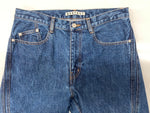 ネヴァーフォーゲット NVRFRGT 3D TWISTED JEANS ツイスト ジーンズ ジップフライ ジーパン パンツ インディゴ 青 無地 NF231P01B デニム ブルー サイズ3 104MB-397