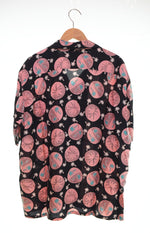 東洋エンタープライズ TOYOENTERPRISE DUKE KAHANAMOKU DUKE'S PALM TREE アロハシャツ ヤシの木 DK38334 ブラック LLサイズ 103MT-2787