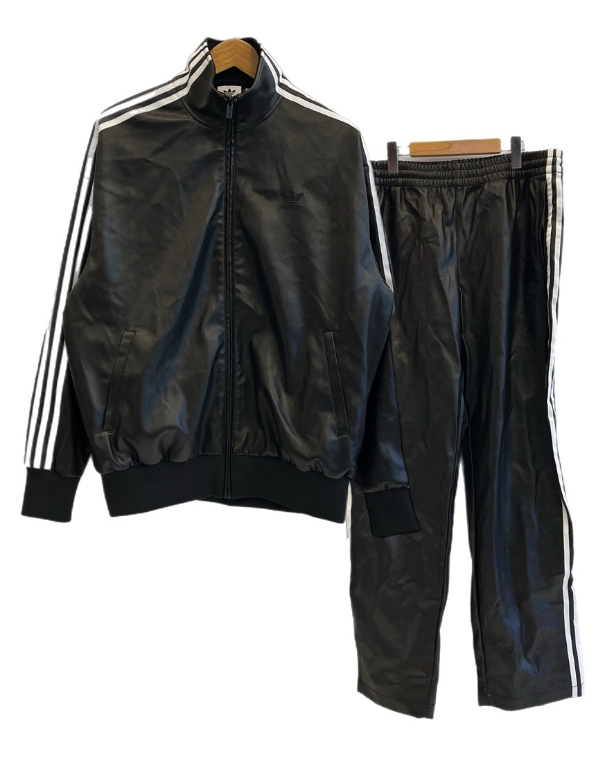 アディダス adidas セットアップ フェイクレザー スリーストライプス