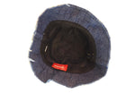 シュプリーム SUPREME 23SS Frayed Patchwork Denim Crusher フレイドパッチワークデニムクラッシャーS M 帽子 メンズ帽子 ハット ブルー 103H-80