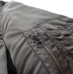 アルファ インダストリーズ ALPHA INDUSTRIES MA-1 フライト ジャケット 1968年 忠実復刻 モデル SCOVILL ZIP スコービル ジップ  8415-818-7352 ジャケット カーキ Mサイズ 103MT-2295