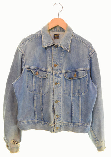 リー Lee 60s 101-J Denim Jacket Made in USA 60's デニムジャケット 黒タグ アメリカ製 PATD-153438 42 ジャケット ブルー 103MT-2343