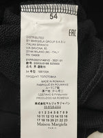 メゾンマルジェラ Maison Margiela  アップサイドダウンロゴ 刺繍 クルーネック スウェット S50GU0166 54 ブラック 601MT-42