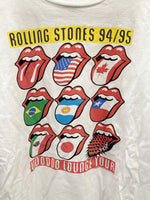 バンドTシャツ BAND-T 90s Rolling Stones 94/95 WORLD TOUR Tee ローリングストーンズ ワールドツアーTシャツ ヴィンテージ US古着 XL Tシャツ プリント ホワイト LLサイズ 101MT-2602