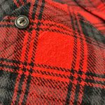 オフホワイト Off-White flannel check shirt 長袖シャツ レッド Lサイズ 201MT-3424