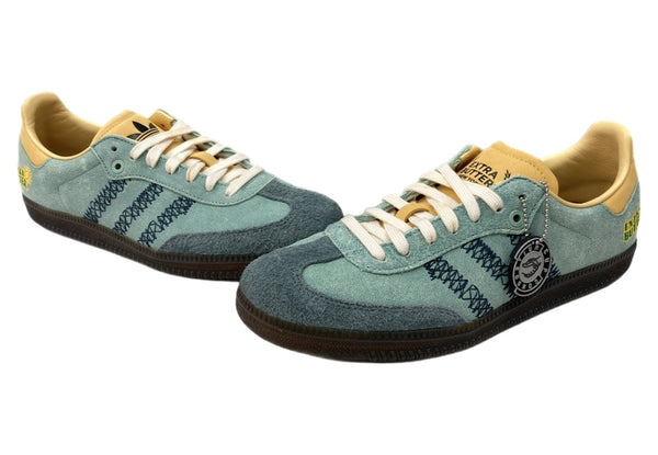 アディダス adidas 23年製 × EXTRA BUTTER エクストラ バター SAMBA CONSORTIUM CUP サンバ コンソーシアム カップ 黄 青 IE0174 メンズ靴 スニーカー ブルー 28cm 104S-718