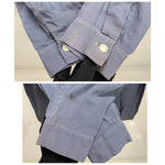 【曜日割引対象外】 ヴィンテージ vintage 50's Cassino ピーターパンシャツ 長袖シャツ ブルー Mサイズ 201MT-4642 VB