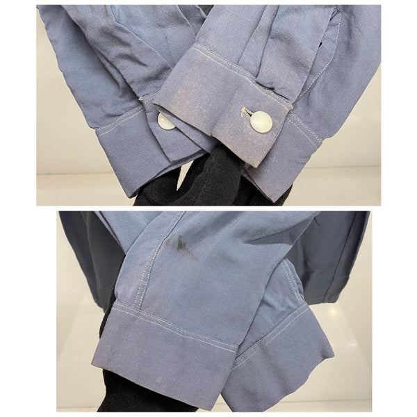 【曜日割引対象外】 ヴィンテージ vintage 50's Cassino ピーターパンシャツ 長袖シャツ ブルー Mサイズ 201MT-4642 VB