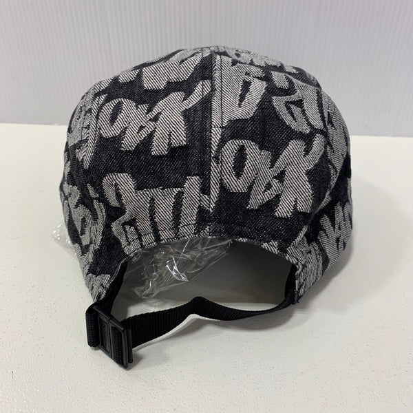 【中古】シュプリーム SUPREME 22SS ファット ティップ デニム キャンプ キャップ Fat Tip Jacquard Denim Camp Cap 帽子 メンズ帽子 ブラック 201goods-693