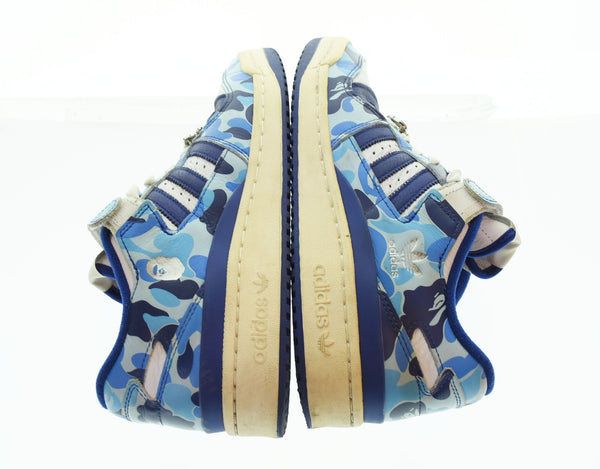 アベイシングエイプ A BATHING APE  ADIDAS FORUM 84 BAPE LOW 30TH ANNIVERSARY アニバーサリーブルー カモ ID4772 メンズ靴 スニーカー マルチカラー 27.5cm 103S-1165