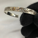 【曜日割引対象外】 【中古】アリゾナフリーダム ARIZONA FREEDOM 太陽神 唐草 石付き メンズジュエリー・アクセサリー バングル シルバー 201goods-614 VB