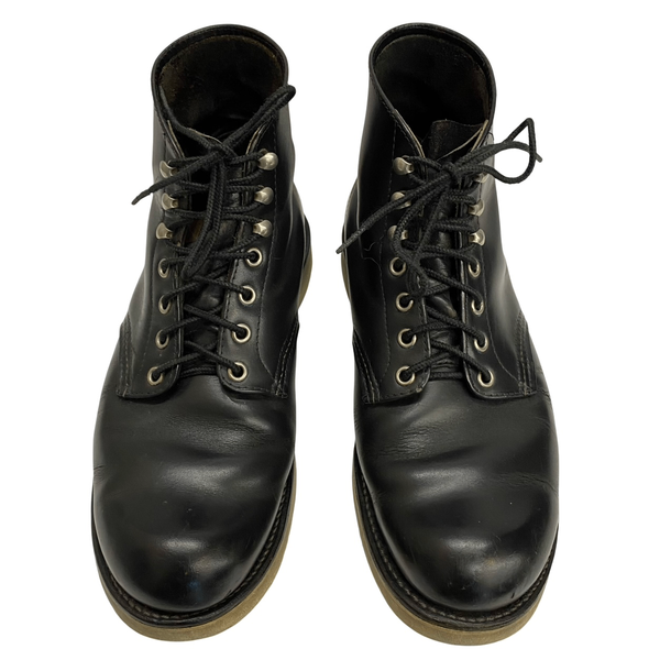 【曜日割引対象外】 レッドウィング RED WING USA製 6INCH CLASSIC ROUND 8165 メンズ靴 ブーツ ワーク ブラック 27cmサイズ 201-shoes1471 VB